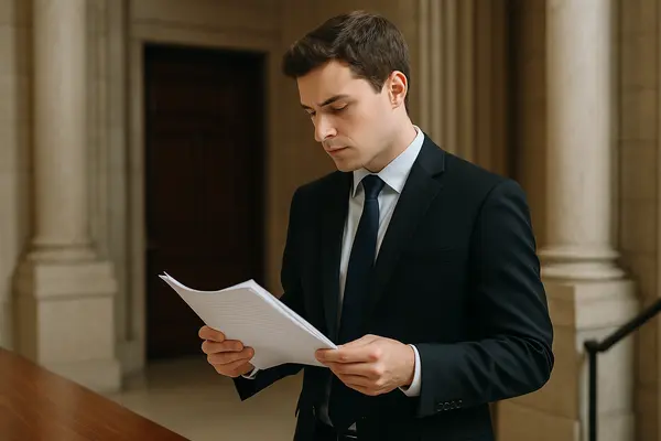 a young lawyer focused reading a legal document from Lemon Law Attorney San Antonio in Boerne, TX - Boerne TX a young lawyer focused reading a legal document from Lemon Law Attorney San Antonio in Boerne, TX - Boerne TX