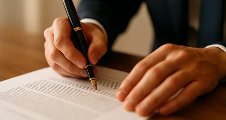 a lawyer using a pen to highlight a document from Lemon Law Attorney San Antonio in Converse, TX - Converse TX