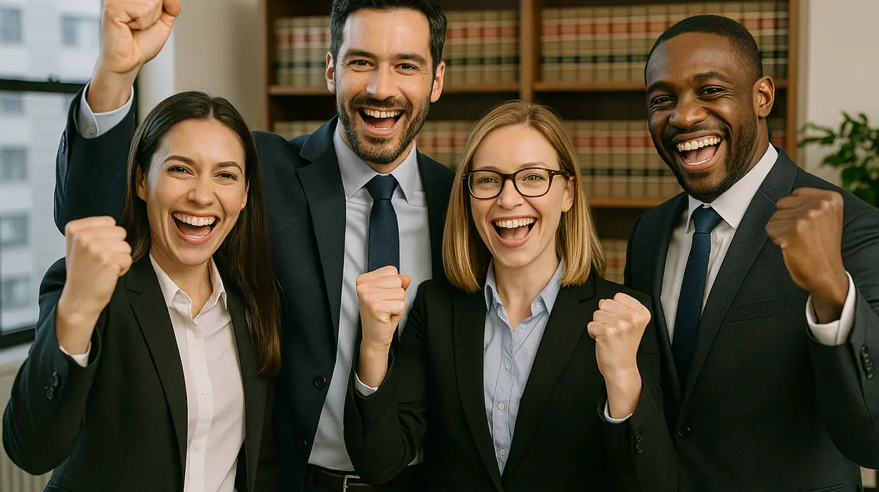 4 lawyers happy and smiling at the camera from Lemon Law Attorney San Antonio in San Antonio, TX - lemon law on used vehicles