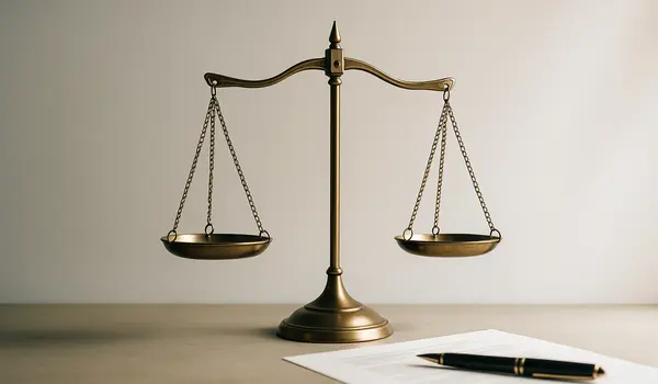 a scale of justice with some legal documents next to it from Lemon Law Attorney San Antonio in San Marcos, TX - San Marcos TX