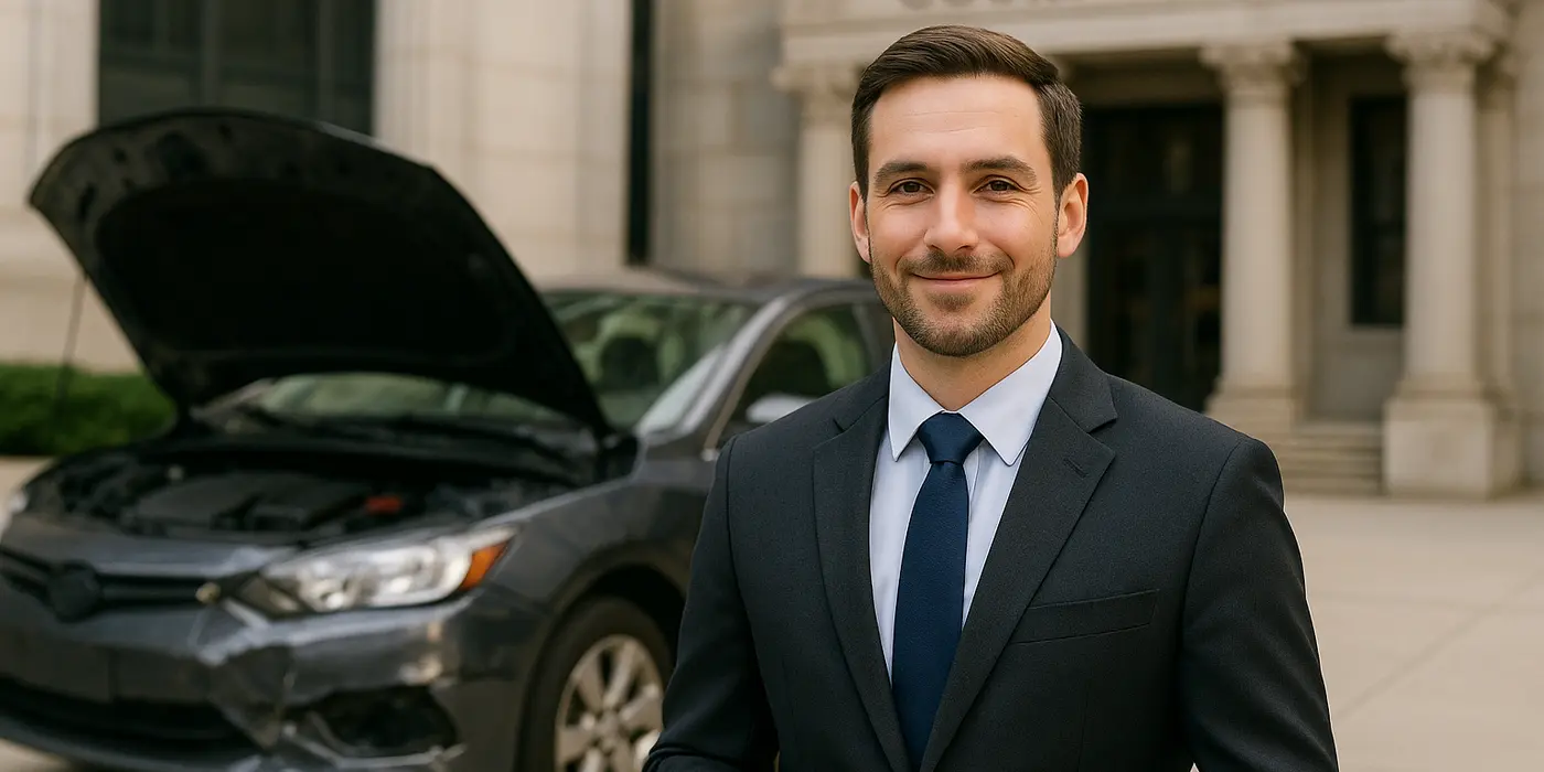a male lawyer smiling at the camera with a lemon car in the background from Lemon Law Attorney San Antonio in San Antonio, TX - what is a lemon car a male lawyer smiling at the camera with a lemon car in the background from Lemon Law Attorney San Antonio in San Antonio, TX - what is a lemon car